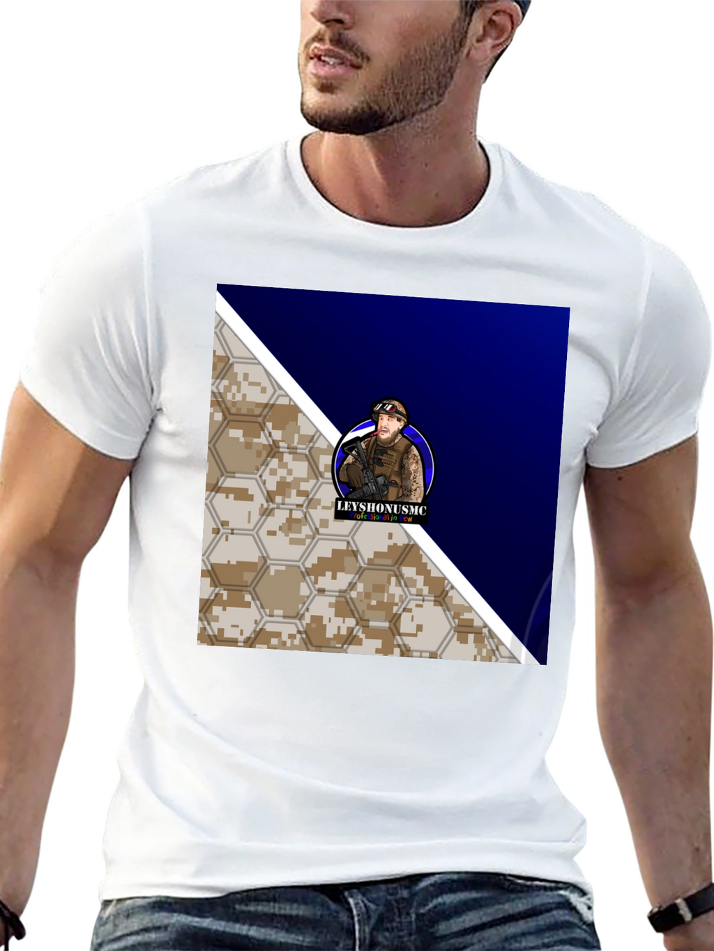 LEYYSHONUSMC Graphic Tee - Tactical Style