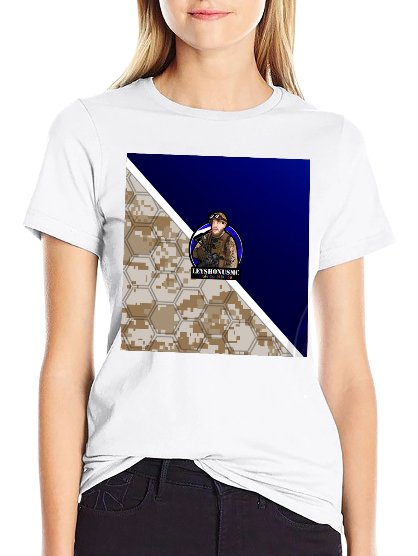 LEYYSHONUSMC Graphic Tee - Tactical Style