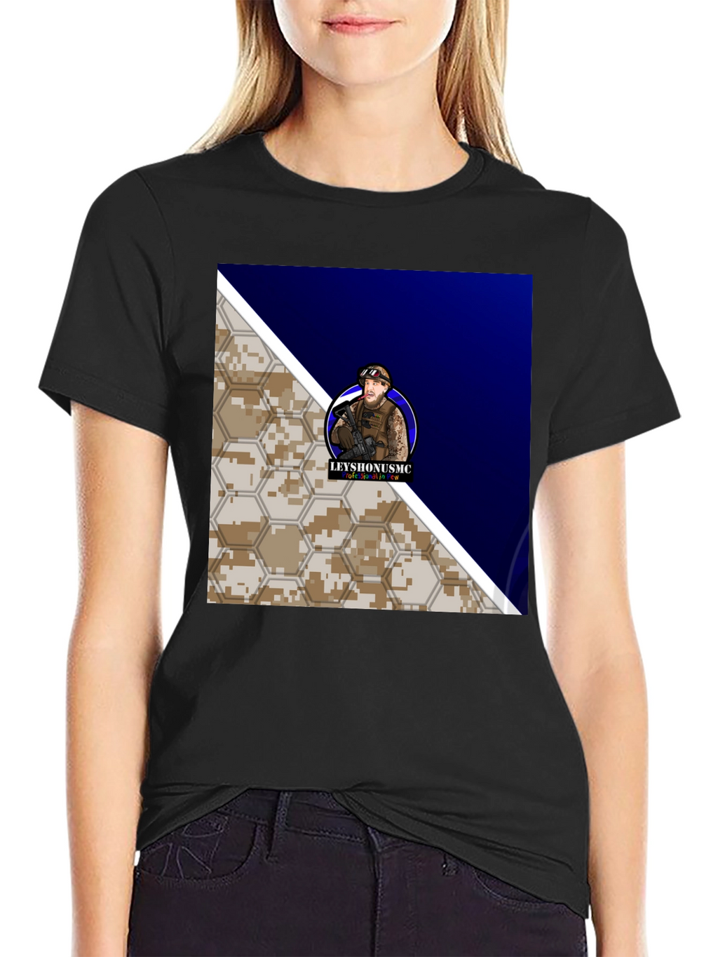 LEYYSHONUSMC Graphic Tee - Tactical Style
