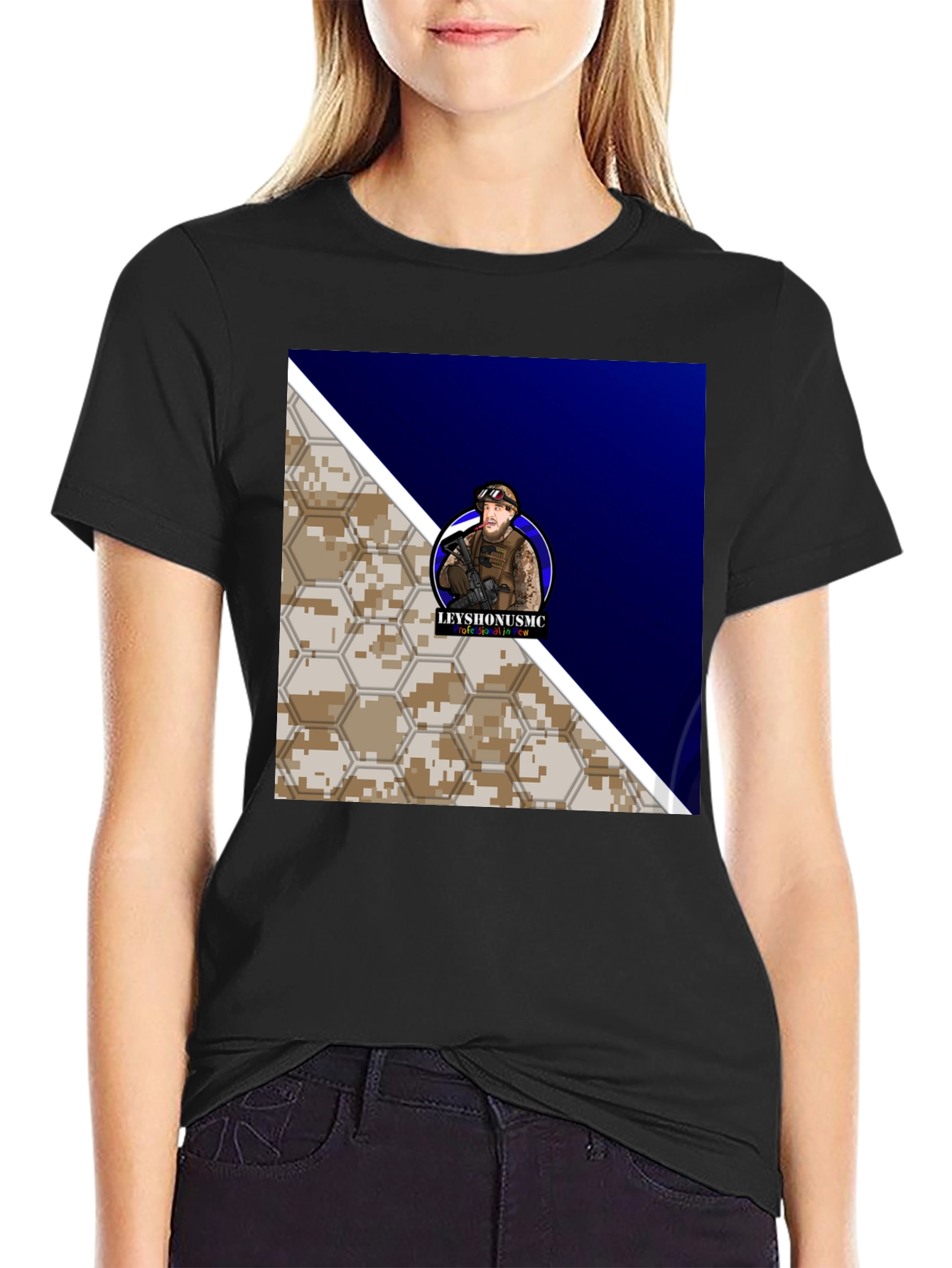 LEYYSHONUSMC Graphic Tee - Tactical Style