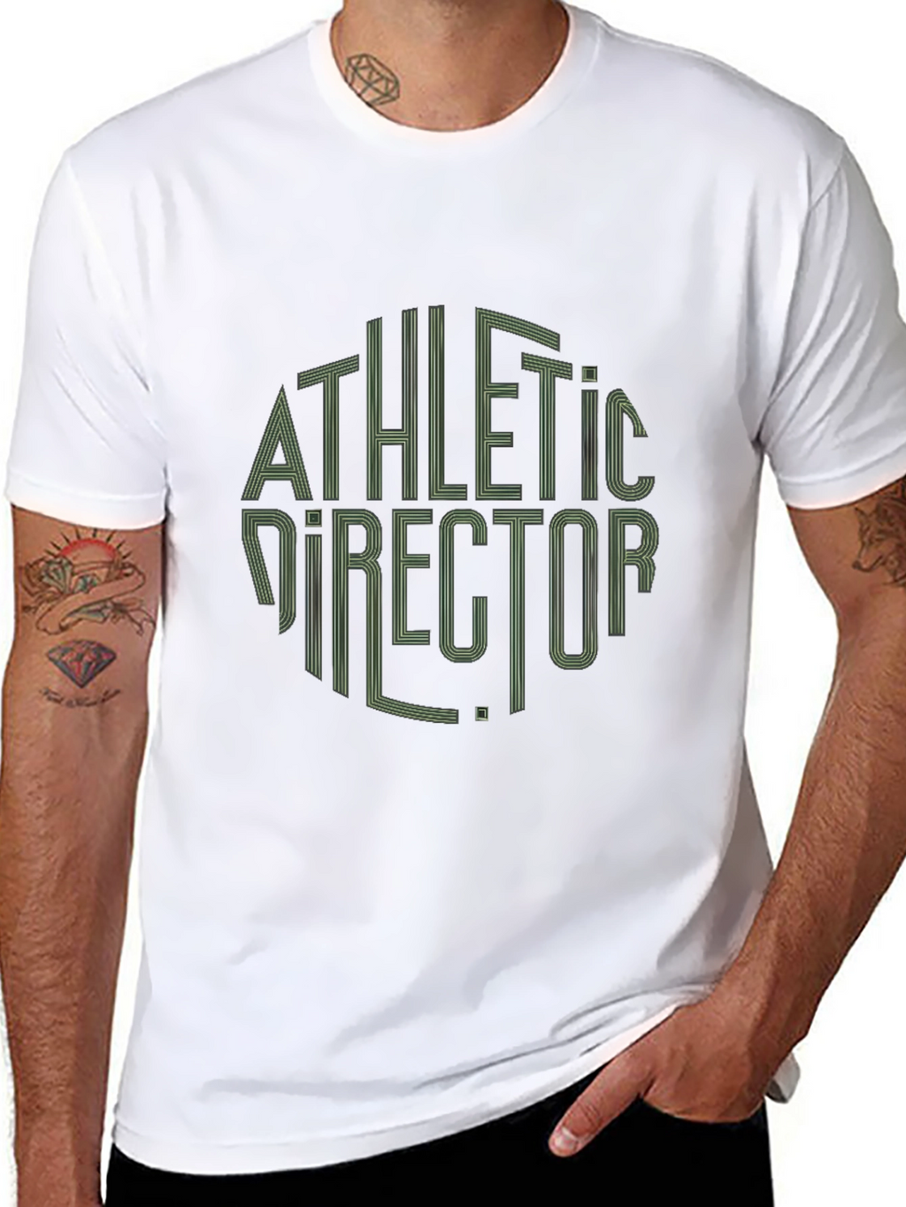 Athletic Director Graphic Tee - Stylish Round Design