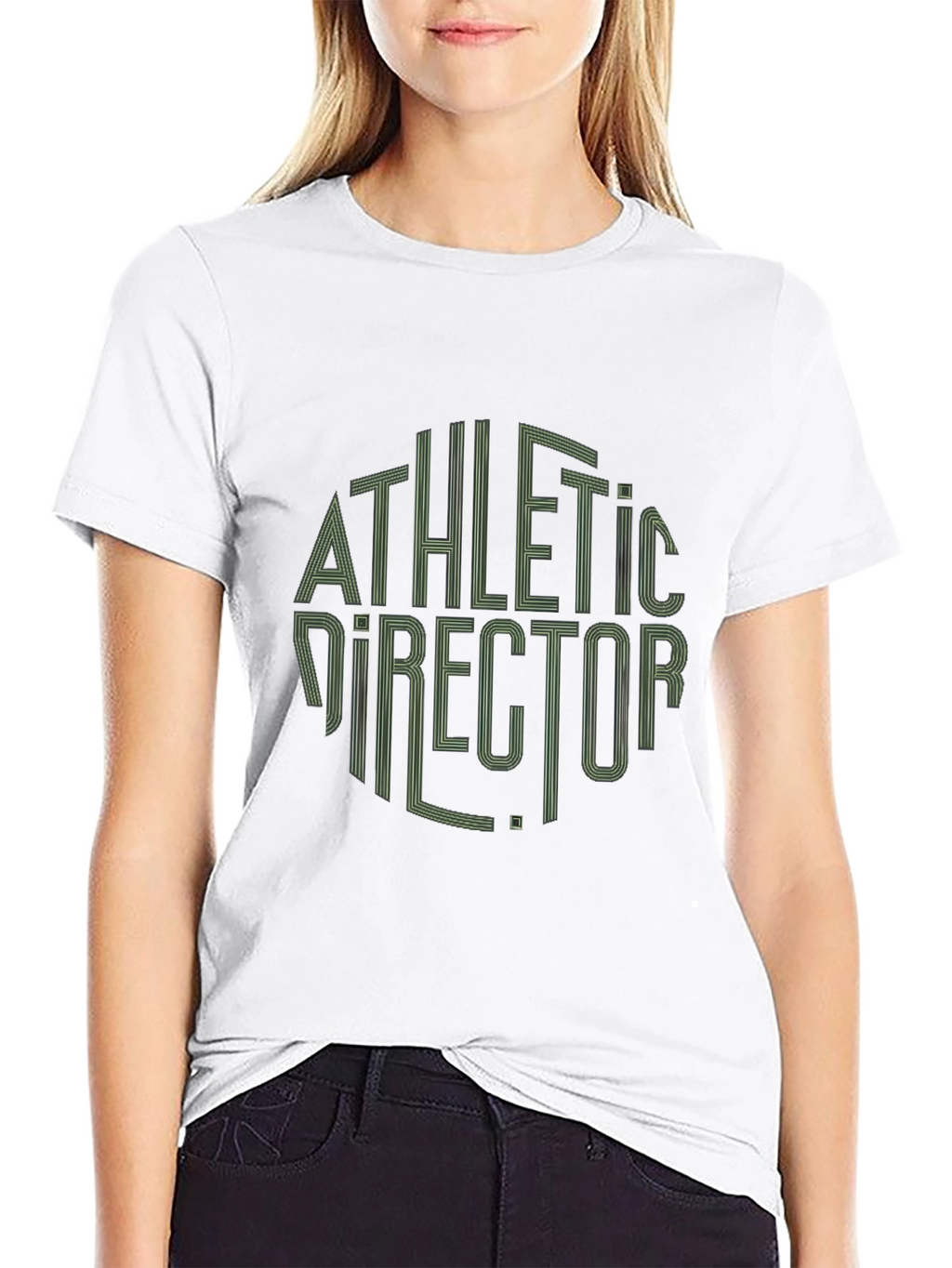 Athletic Director Graphic Tee - Stylish Round Design