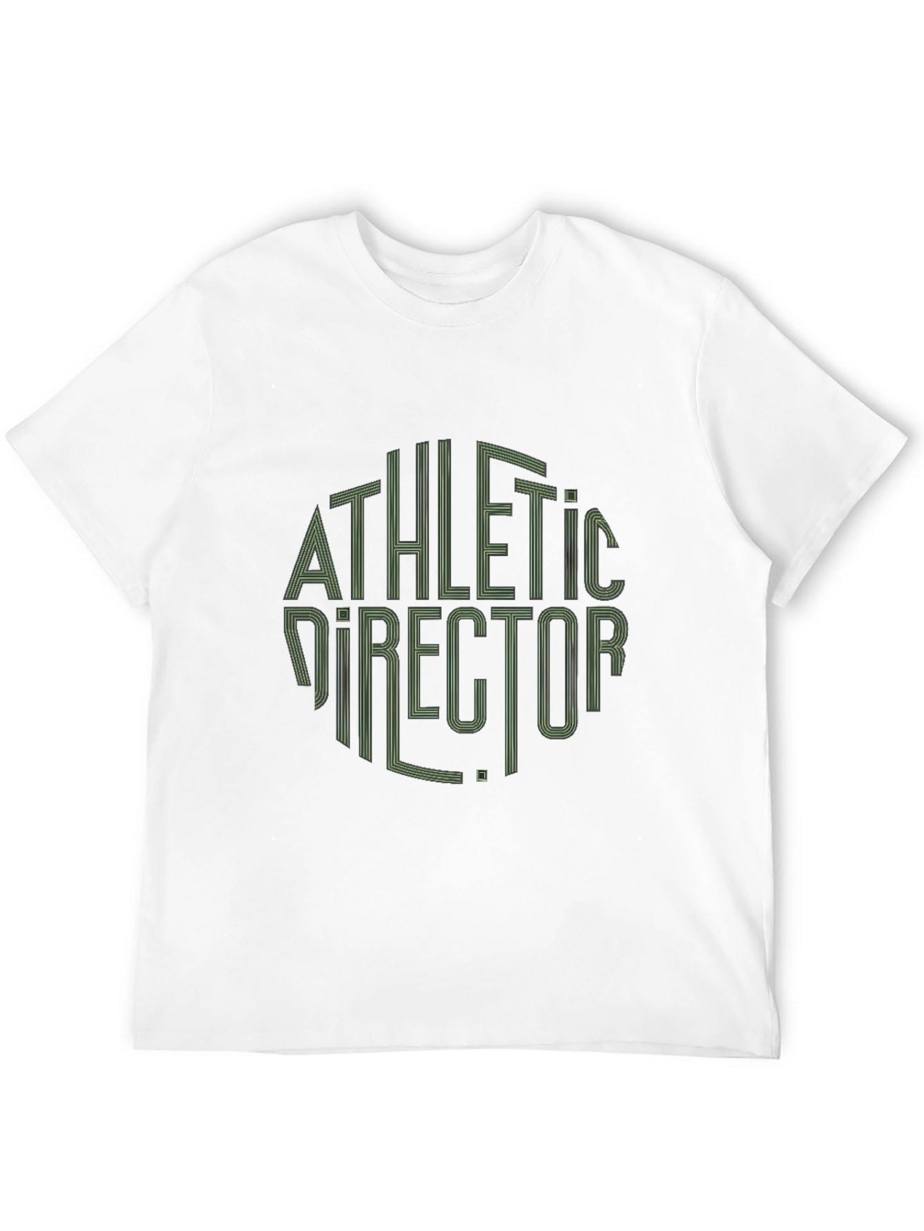 Athletic Director Graphic Tee - Stylish Round Design