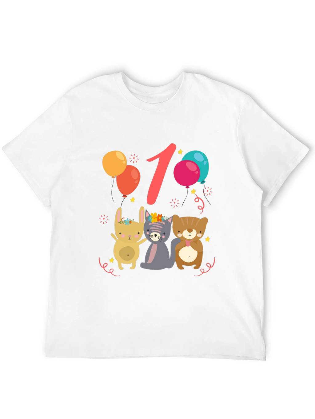 Cute 1st Birthday Animal Tee