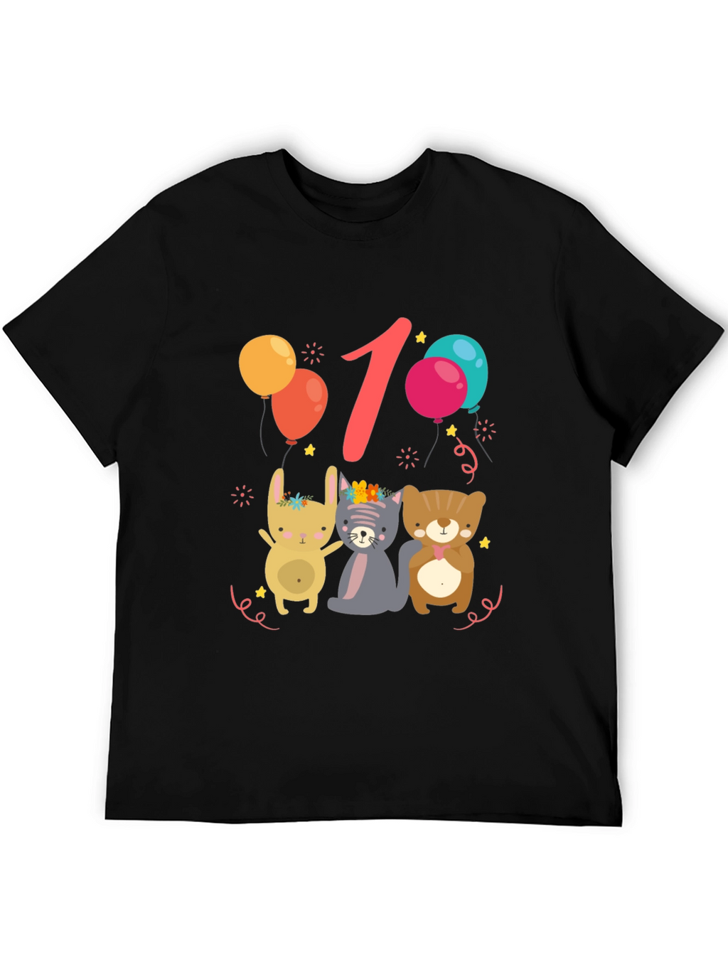 Cute 1st Birthday Animal Tee
