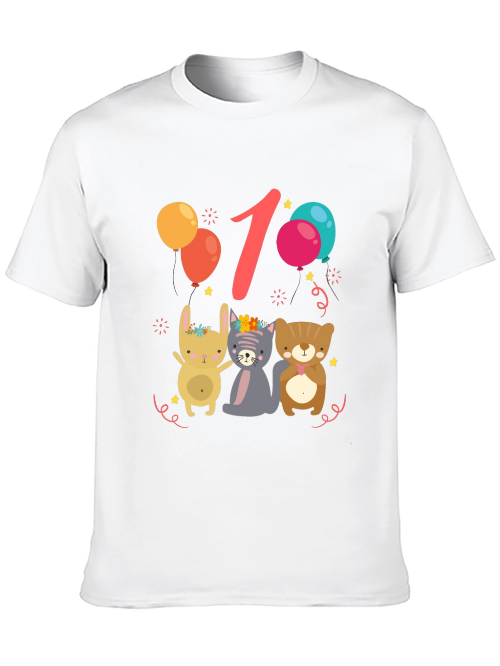 Cute 1st Birthday Animal Tee