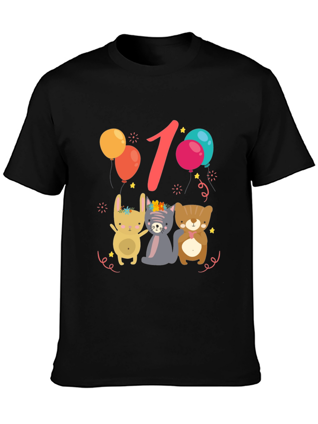 Cute 1st Birthday Animal Tee
