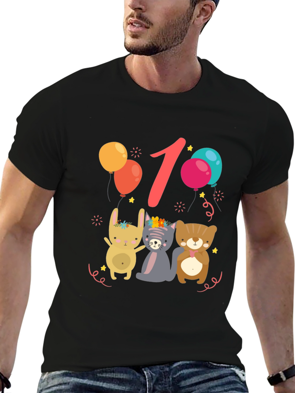 Cute 1st Birthday Animal Tee