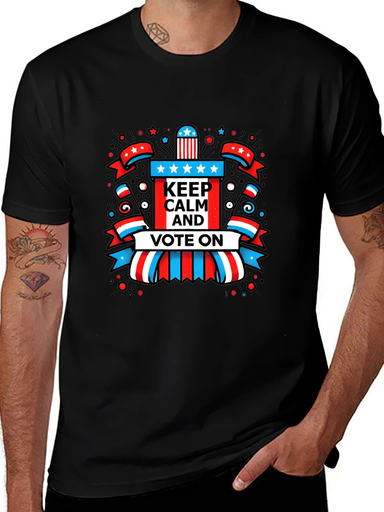 Keep Calm and Vote On Graphic Tee