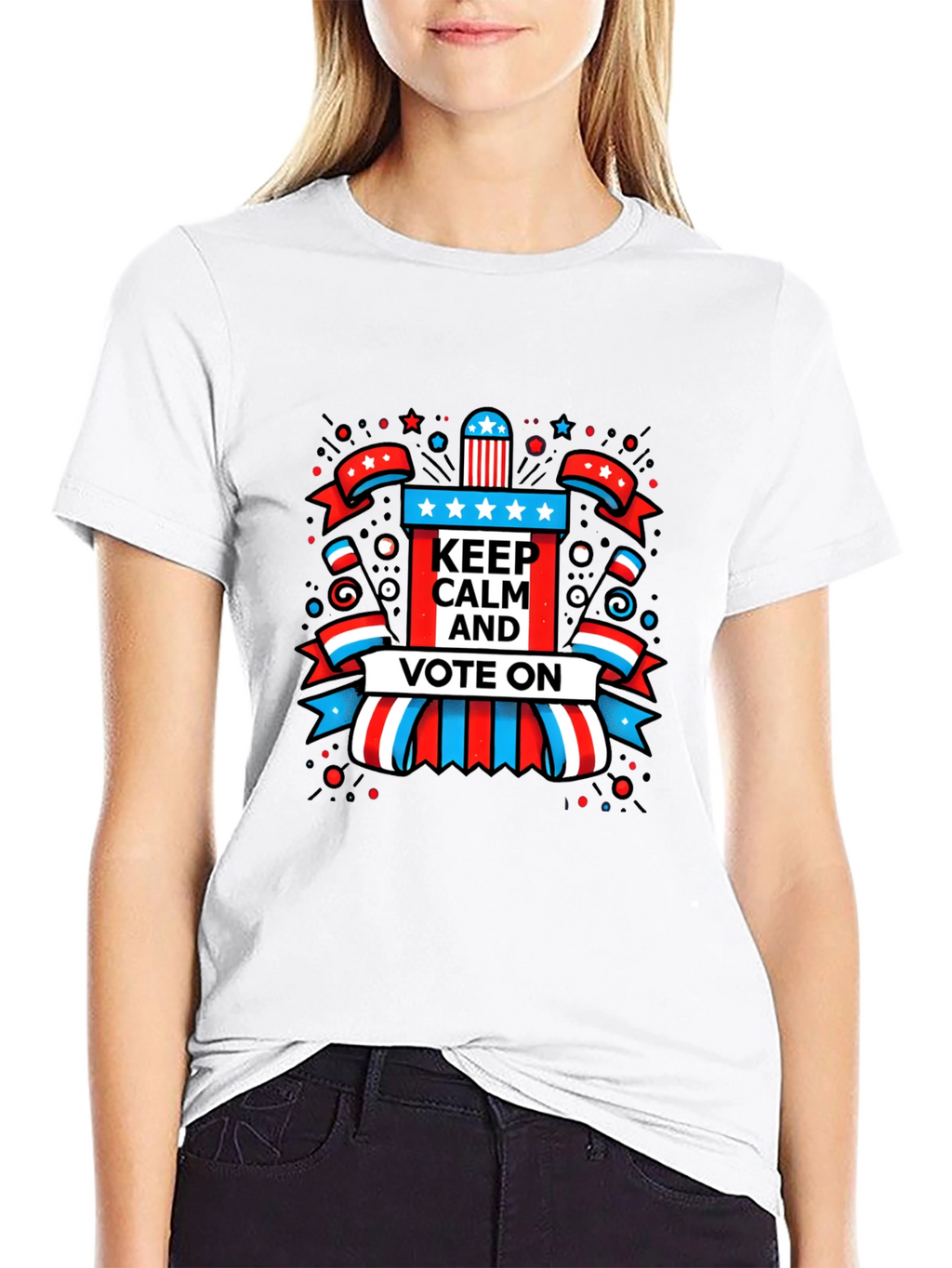 Keep Calm and Vote On Graphic Tee