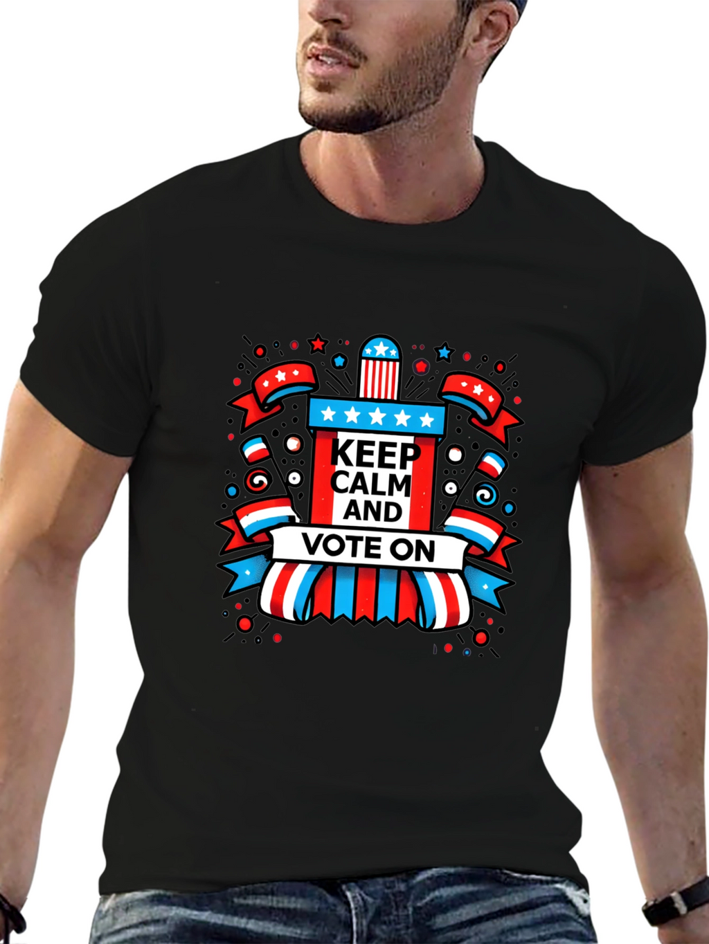 Keep Calm and Vote On Graphic Tee