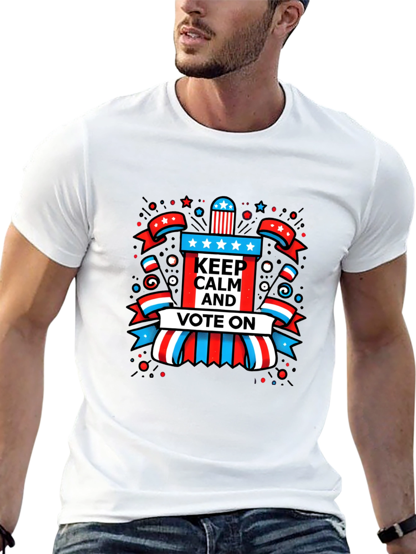 Keep Calm and Vote On Graphic Tee