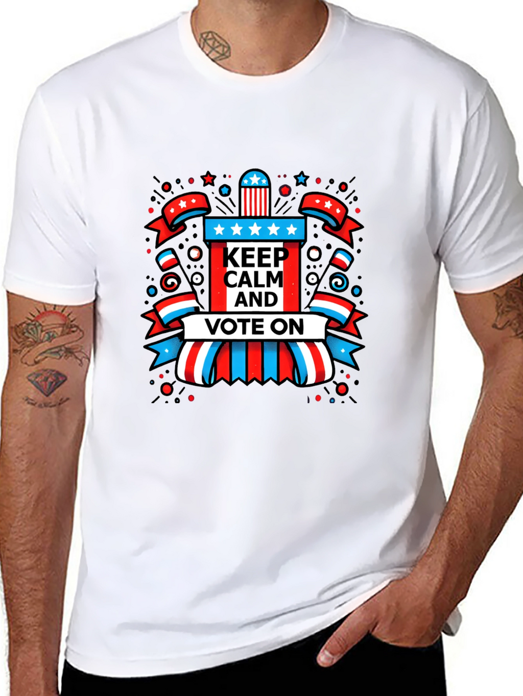 Keep Calm and Vote On Graphic Tee