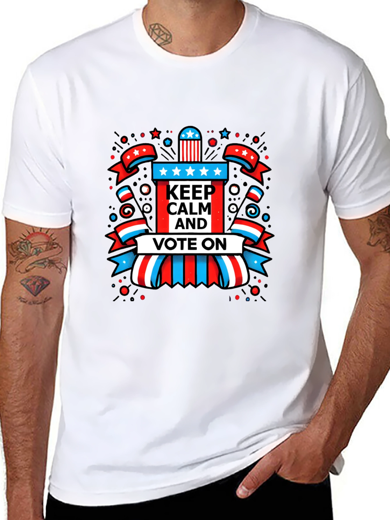 Keep Calm and Vote On Graphic Tee