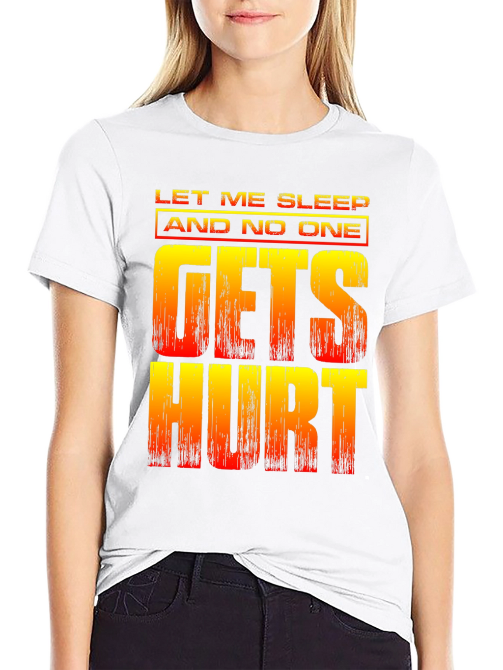 Let Me Sleep Funny Graphic T-Shirt