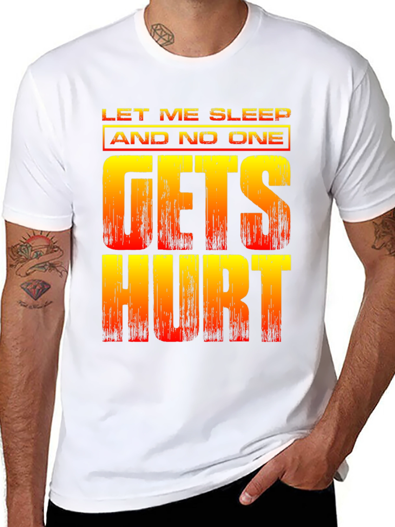 Let Me Sleep Funny Graphic T-Shirt