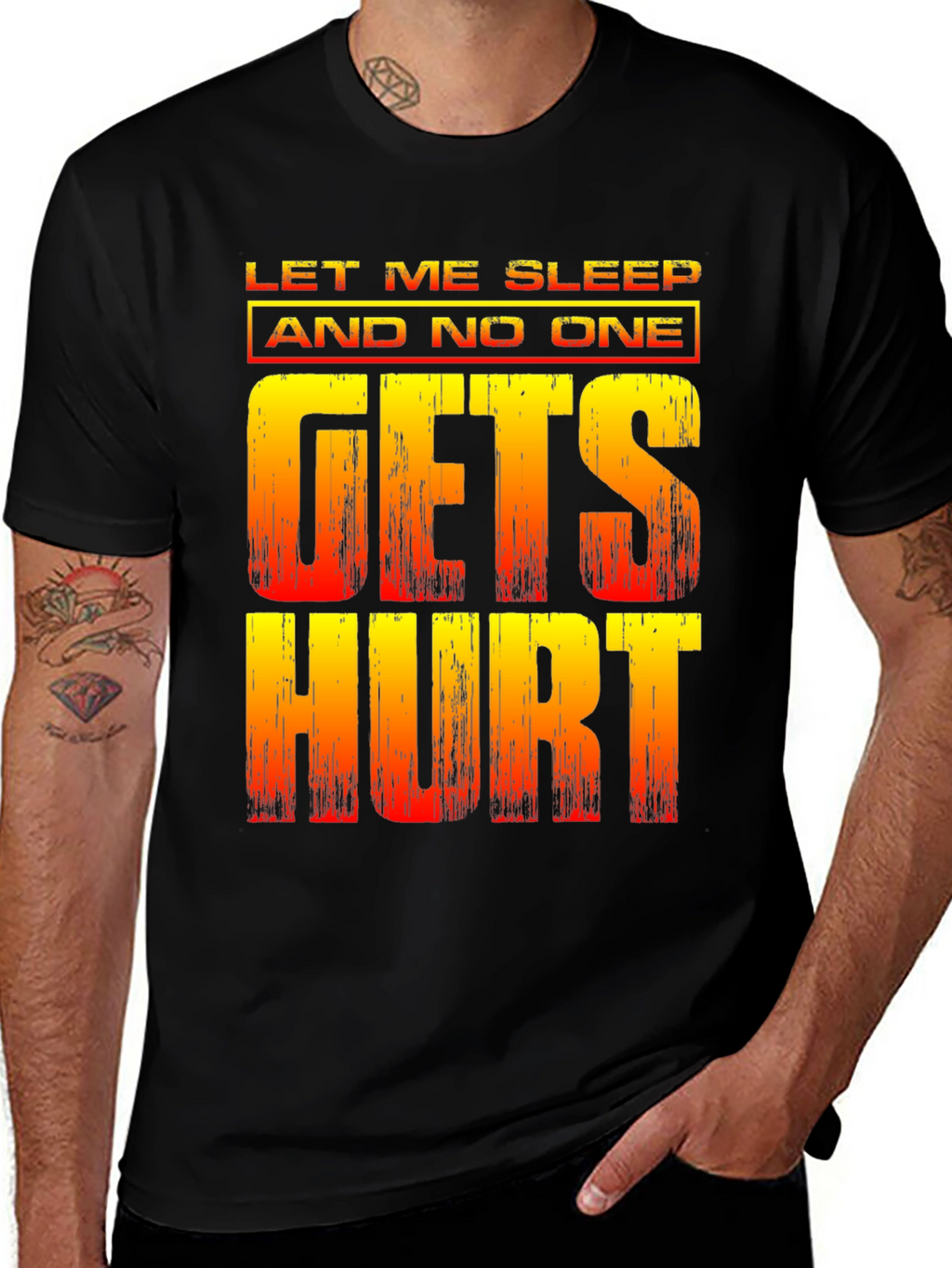 Let Me Sleep Funny Graphic T-Shirt