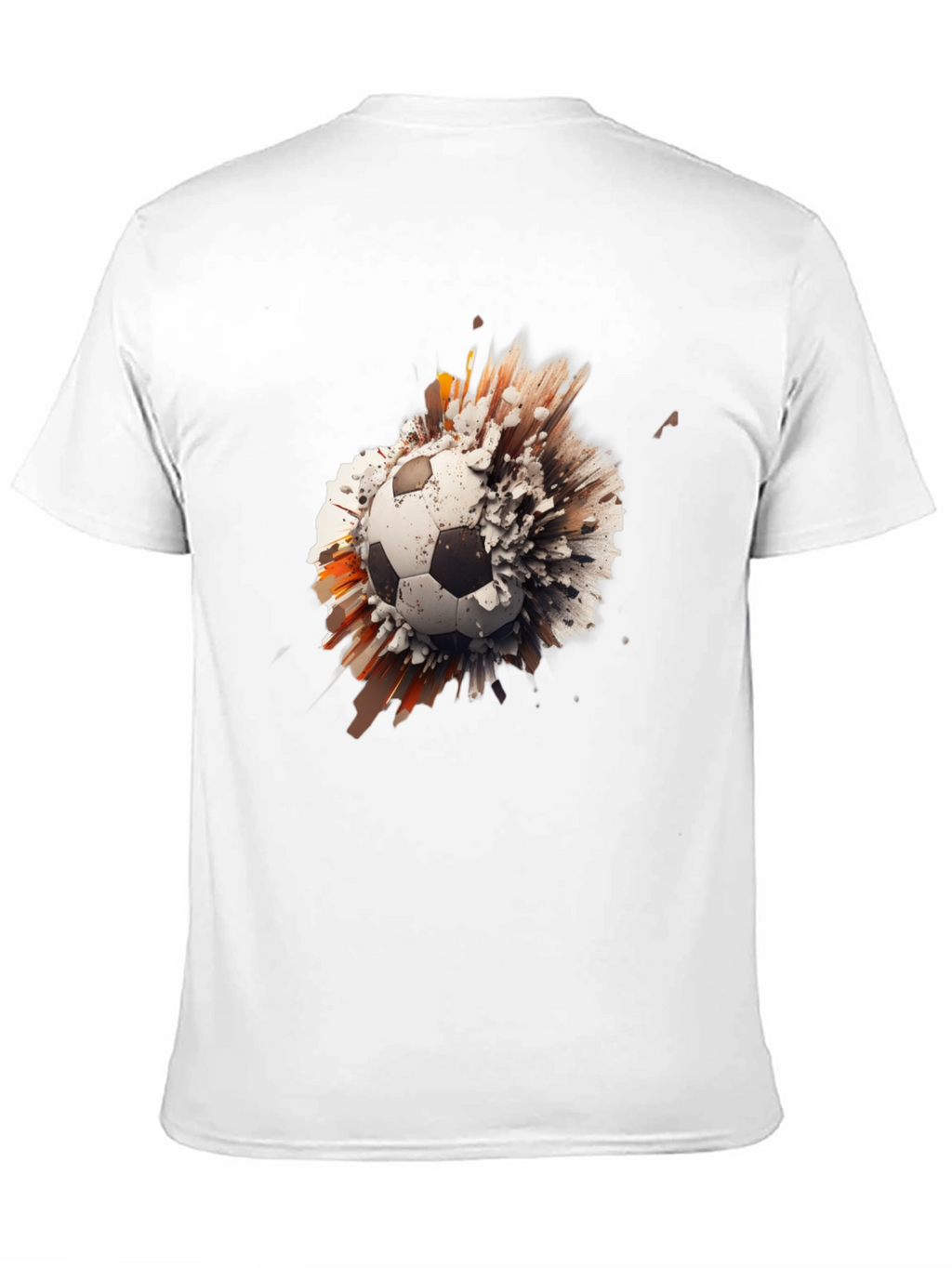 Exploding Soccer Ball Graphic Tee - Black