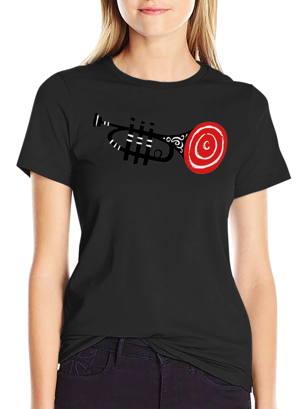 Trumpet Graphic Black T-Shirt