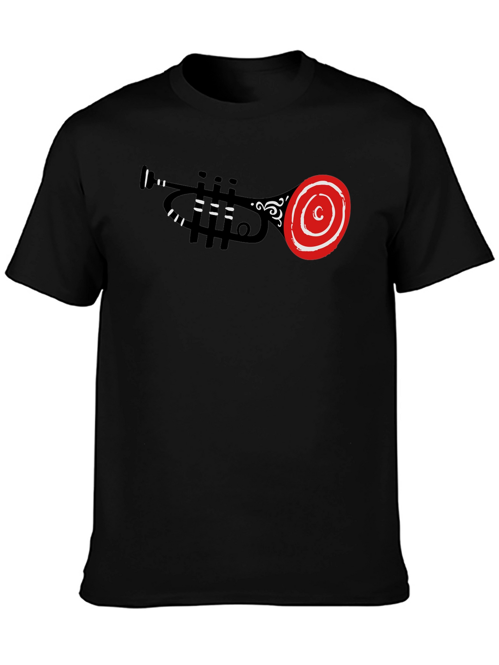 Trumpet Graphic Black T-Shirt