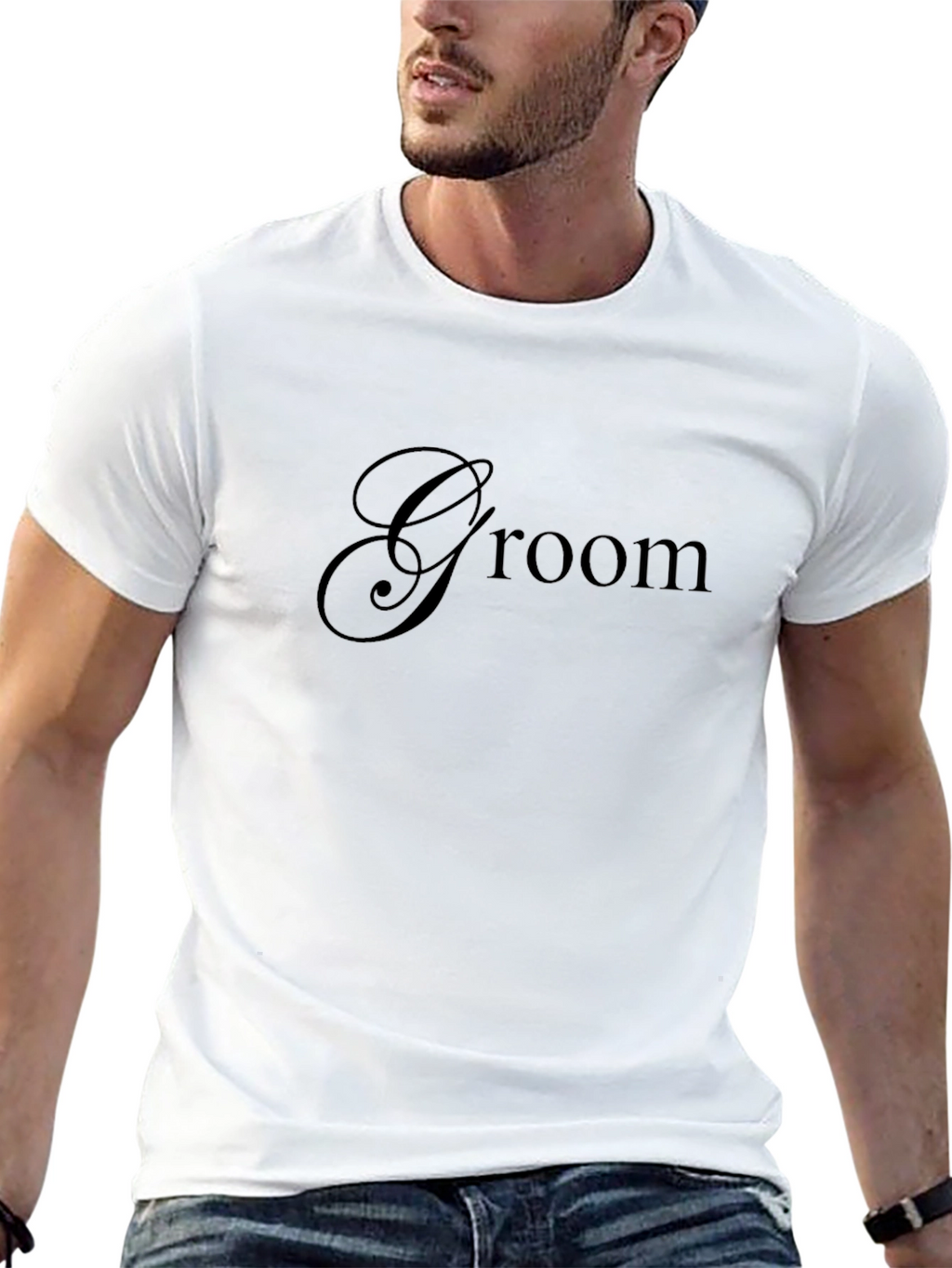 Groom Black T-Shirt - Wedding Apparel