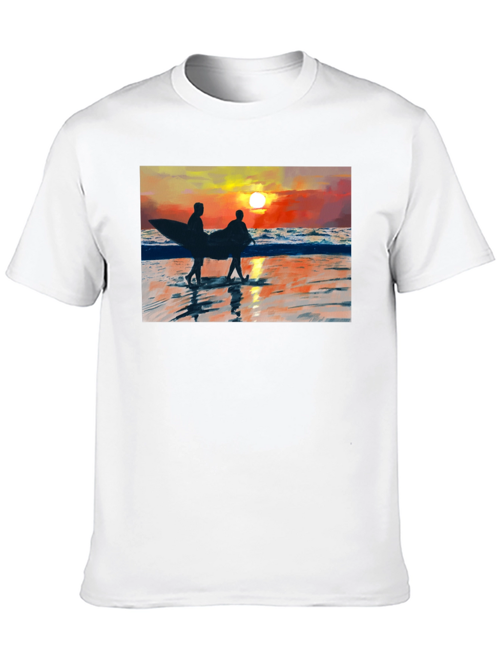 Sunset Surfer Graphic T-Shirt