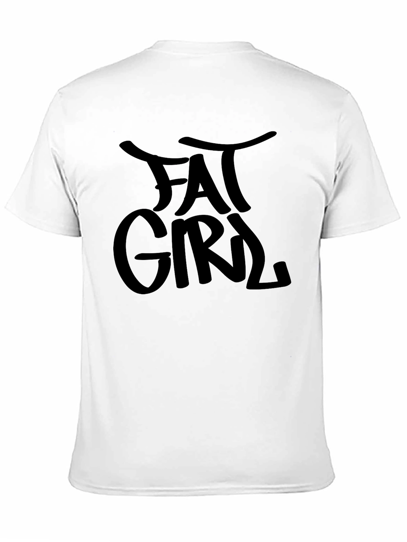 FAT GIRL Graphic Tee - Unisex Black T-Shirt