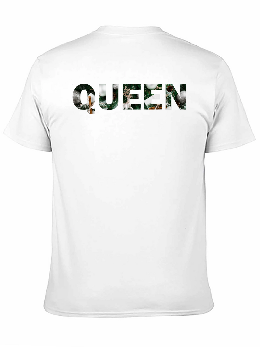 Queen Christmas Holiday Black T-Shirt