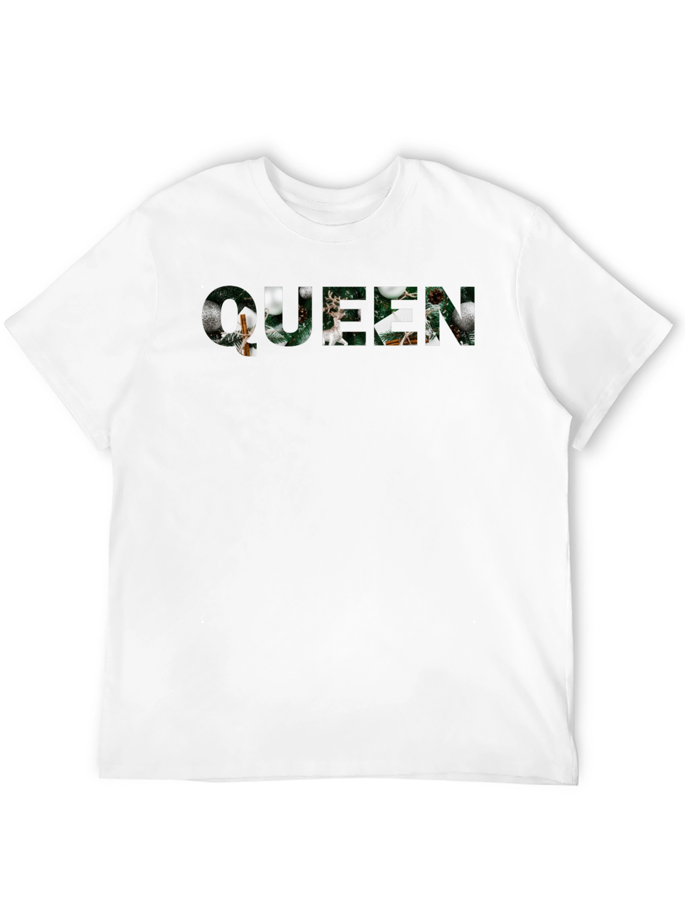 Queen Christmas Holiday Black T-Shirt