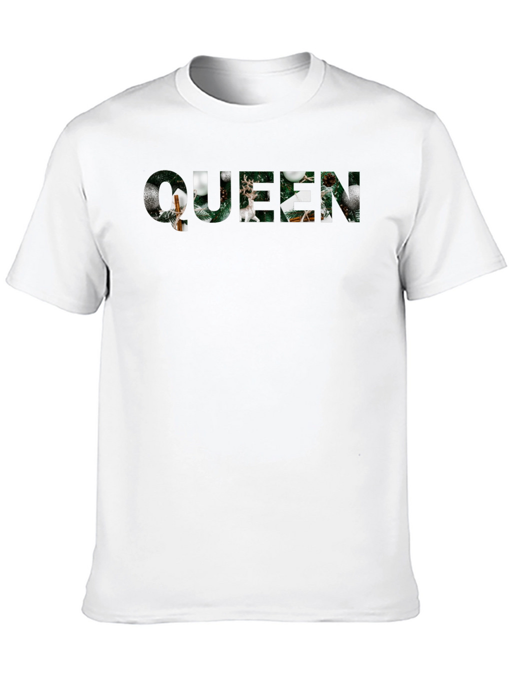 Queen Christmas Holiday Black T-Shirt