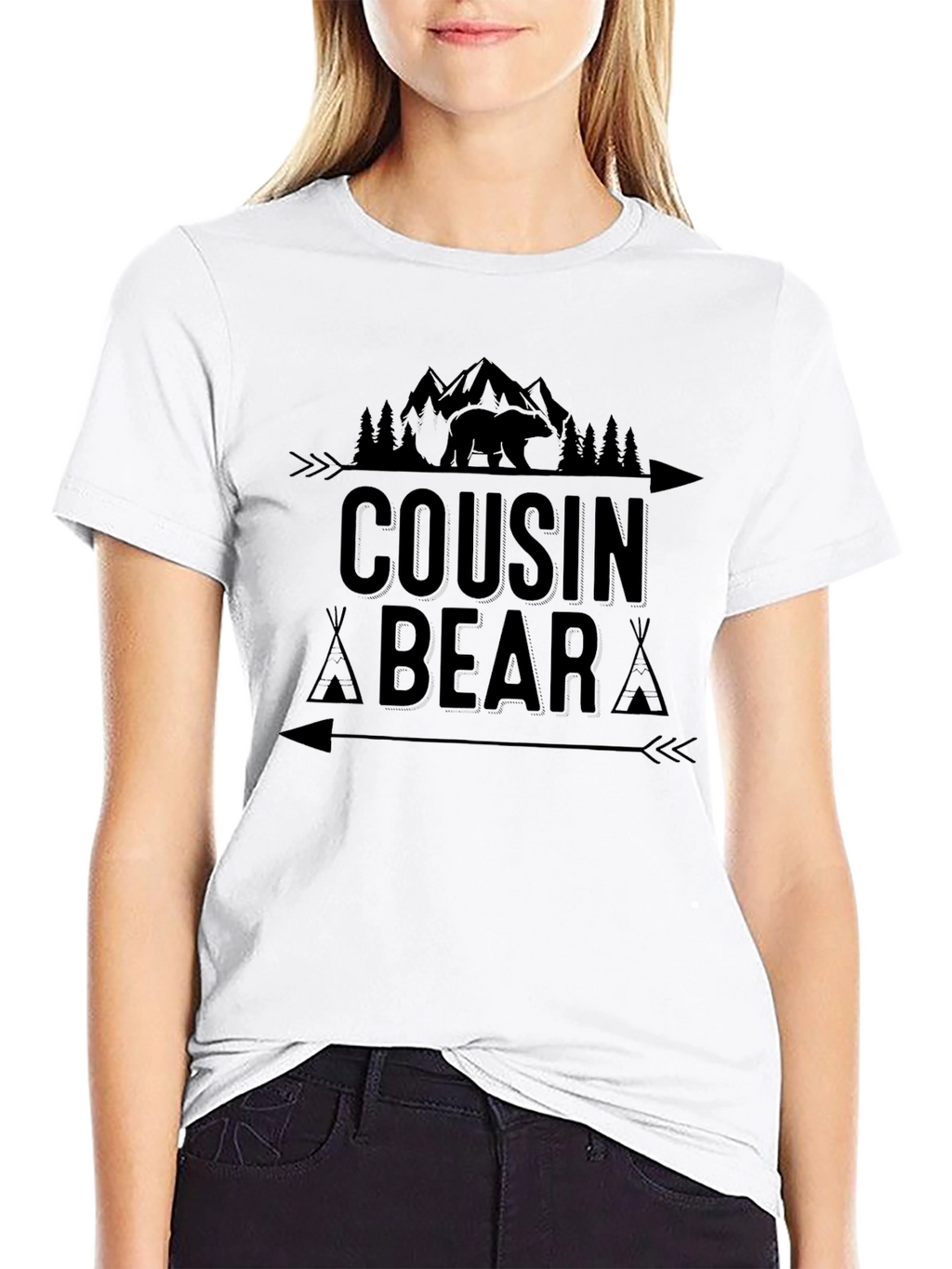 Cousin Bear Graphic Tee - Nature Lovers T-Shirt