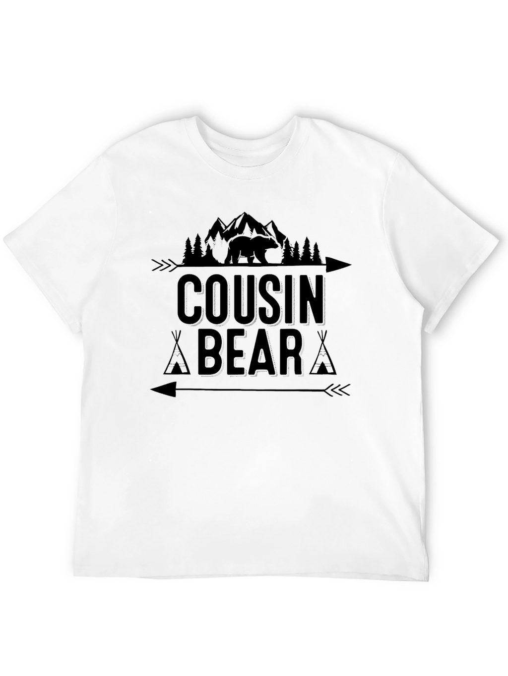 Cousin Bear Graphic Tee - Nature Lovers T-Shirt