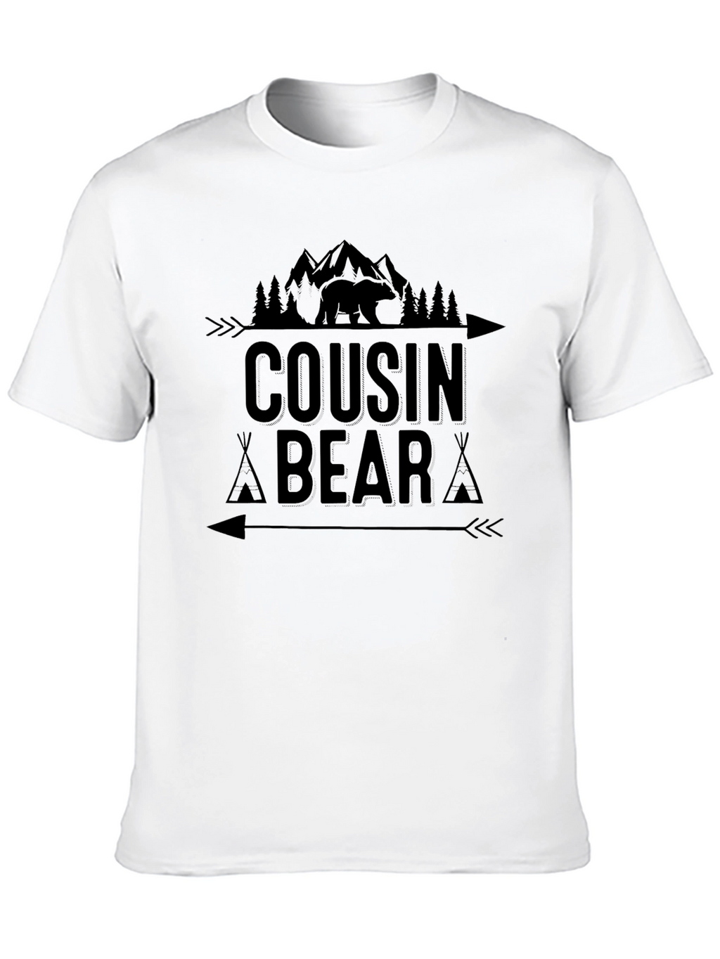 Cousin Bear Graphic Tee - Nature Lovers T-Shirt