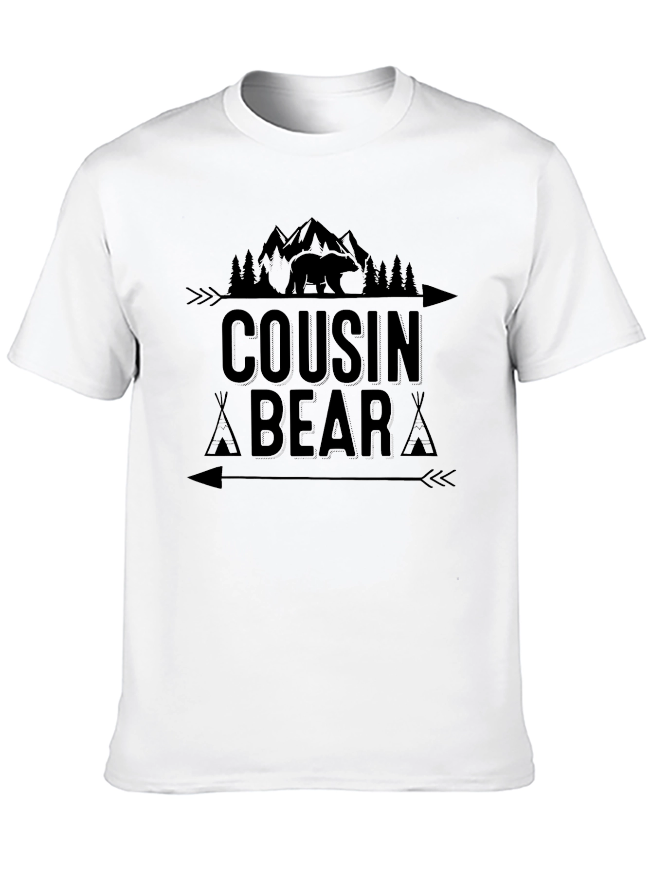 Cousin Bear Graphic Tee - Nature Lovers T-Shirt