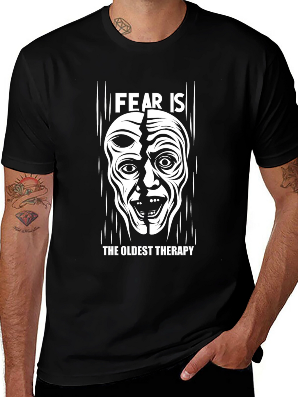 Fear Is The Oldest Therapy Graphic T-Shirt