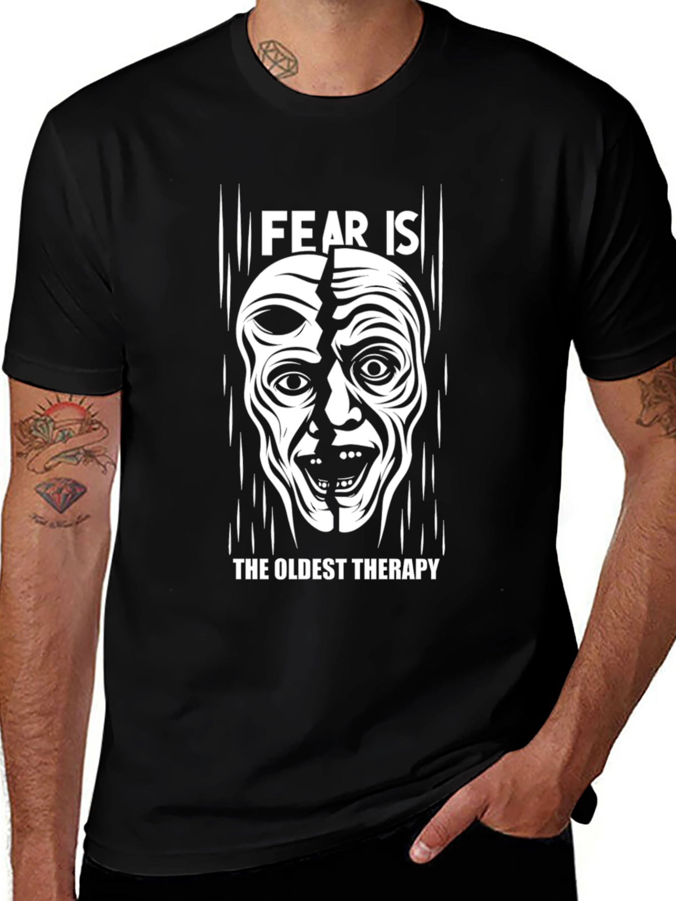 Fear Is The Oldest Therapy Graphic T-Shirt