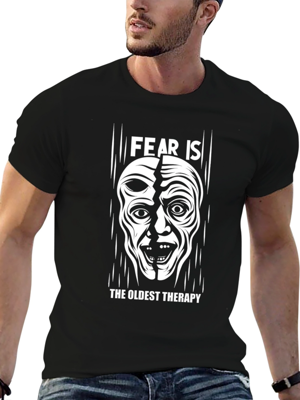 Fear Is The Oldest Therapy Graphic T-Shirt