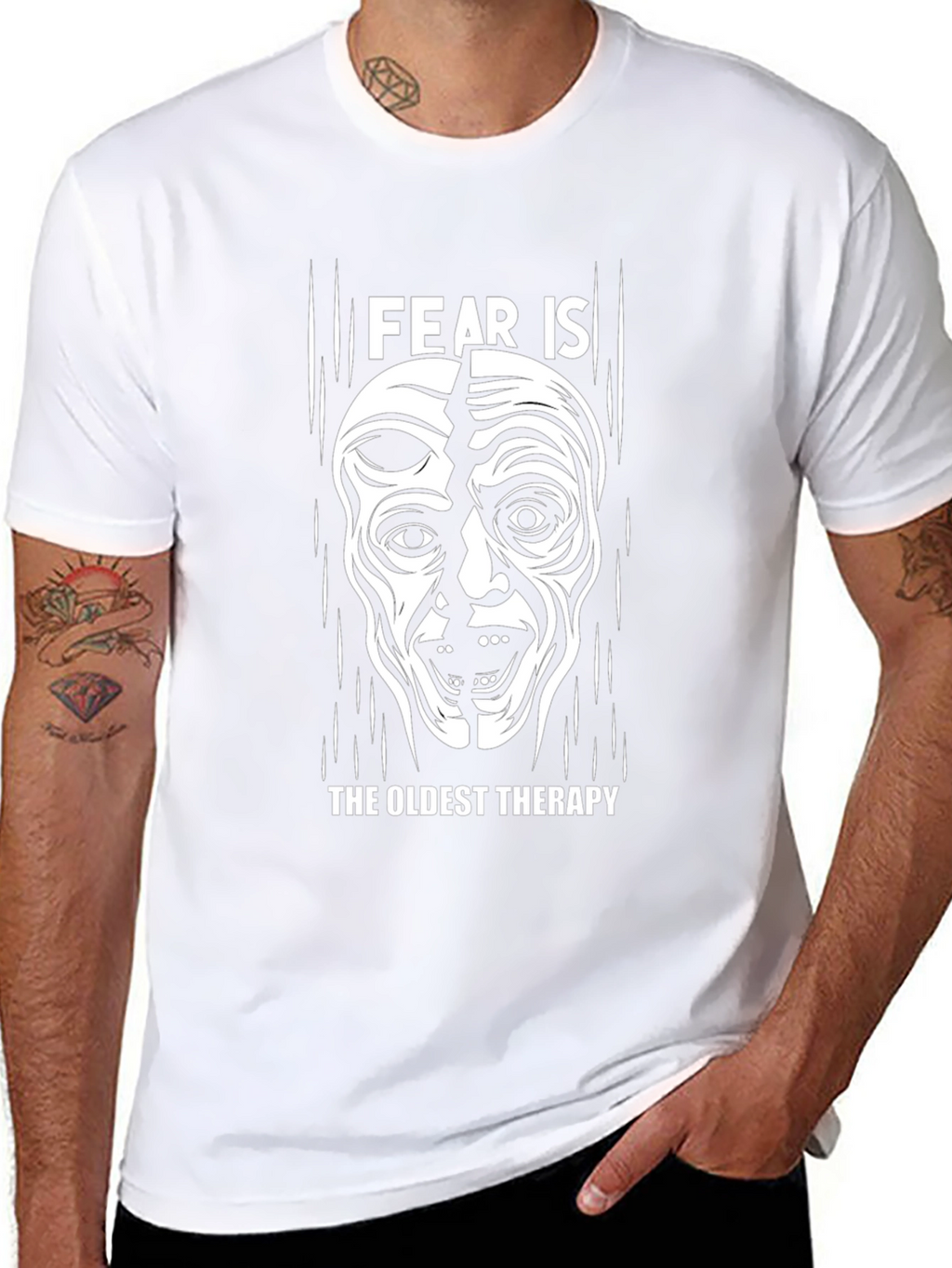 Fear Is The Oldest Therapy Graphic T-Shirt