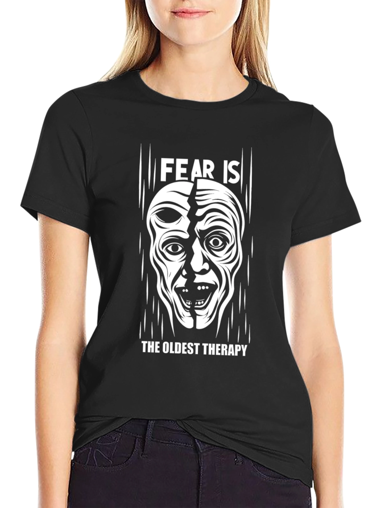Fear Is The Oldest Therapy Graphic T-Shirt