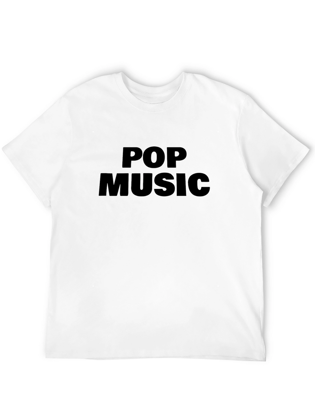 Pop Music Black Graphic T-Shirt