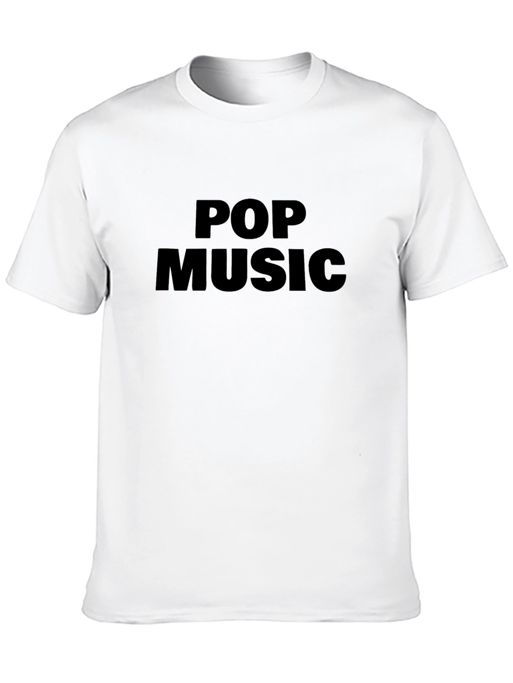 Pop Music Black Graphic T-Shirt