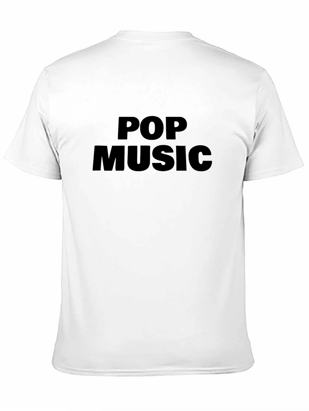Pop Music Black Graphic T-Shirt