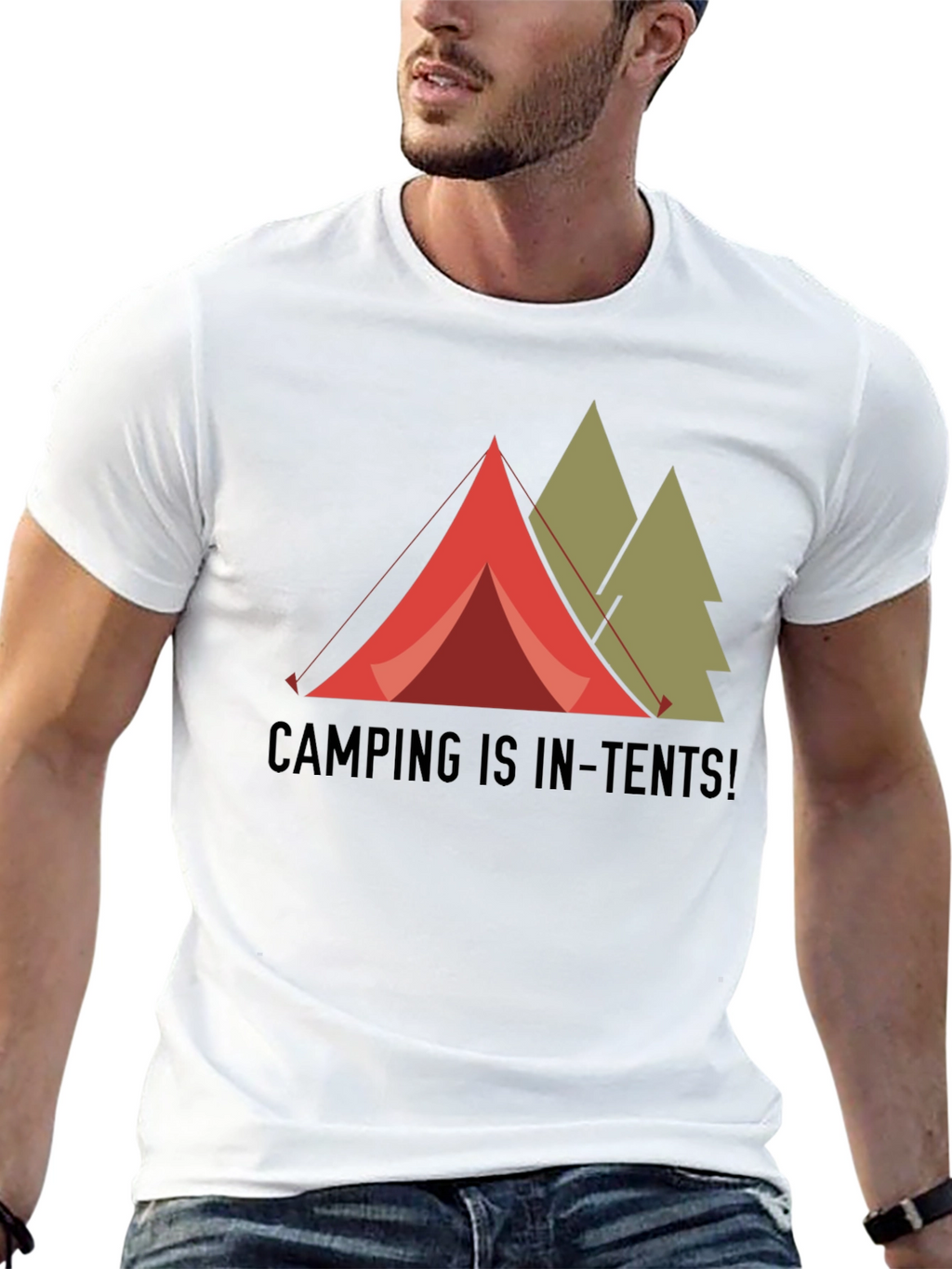 Camping is In-Tents! Graphic T-Shirt