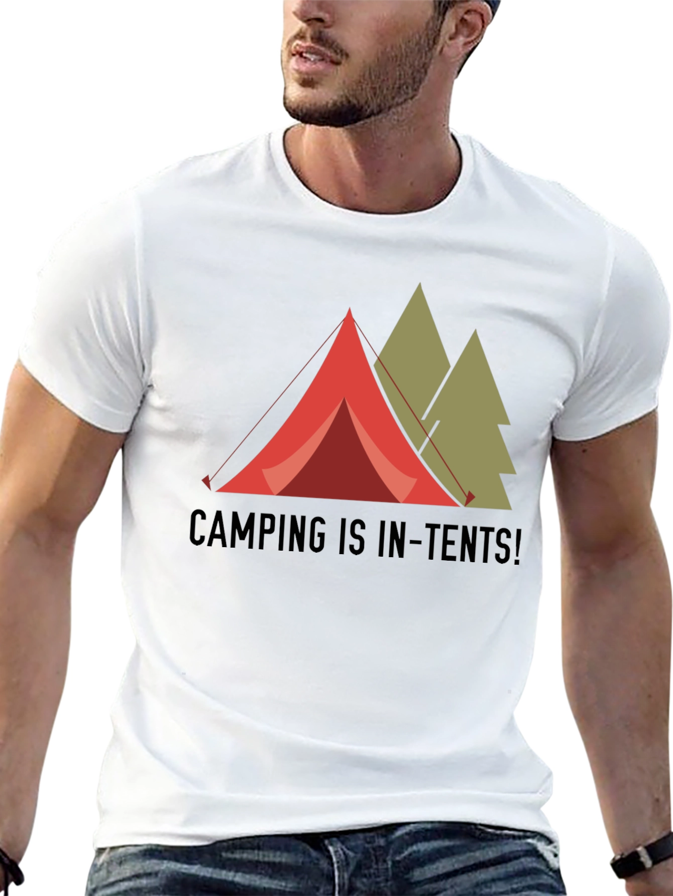Camping is In-Tents! Graphic T-Shirt
