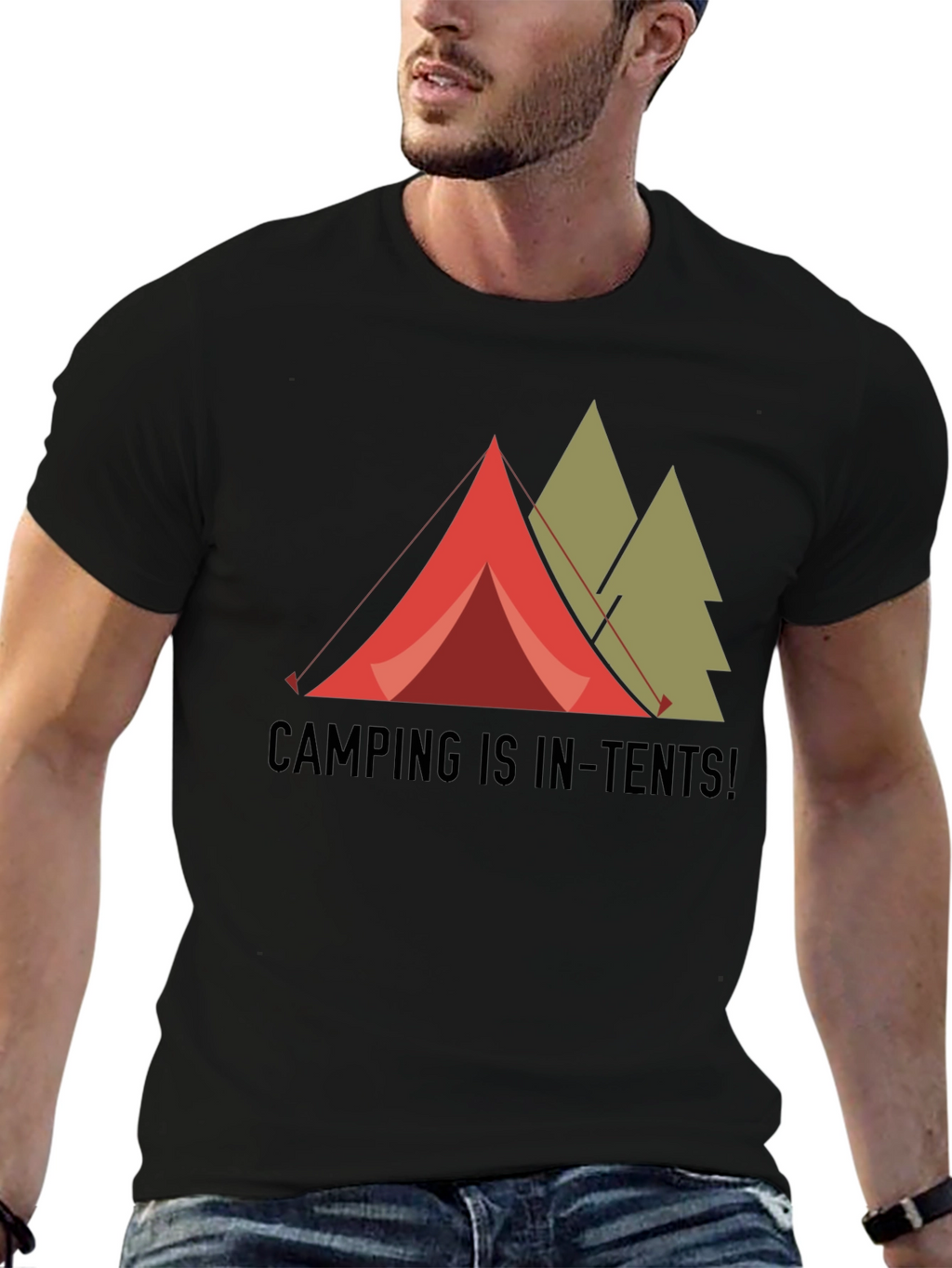 Camping is In-Tents! Graphic T-Shirt