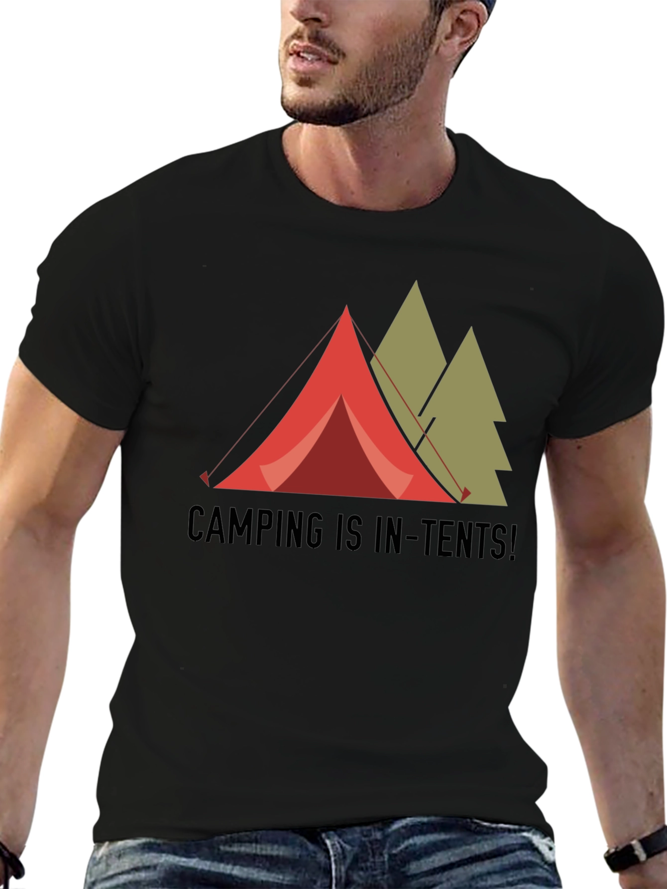 Camping is In-Tents! Graphic T-Shirt