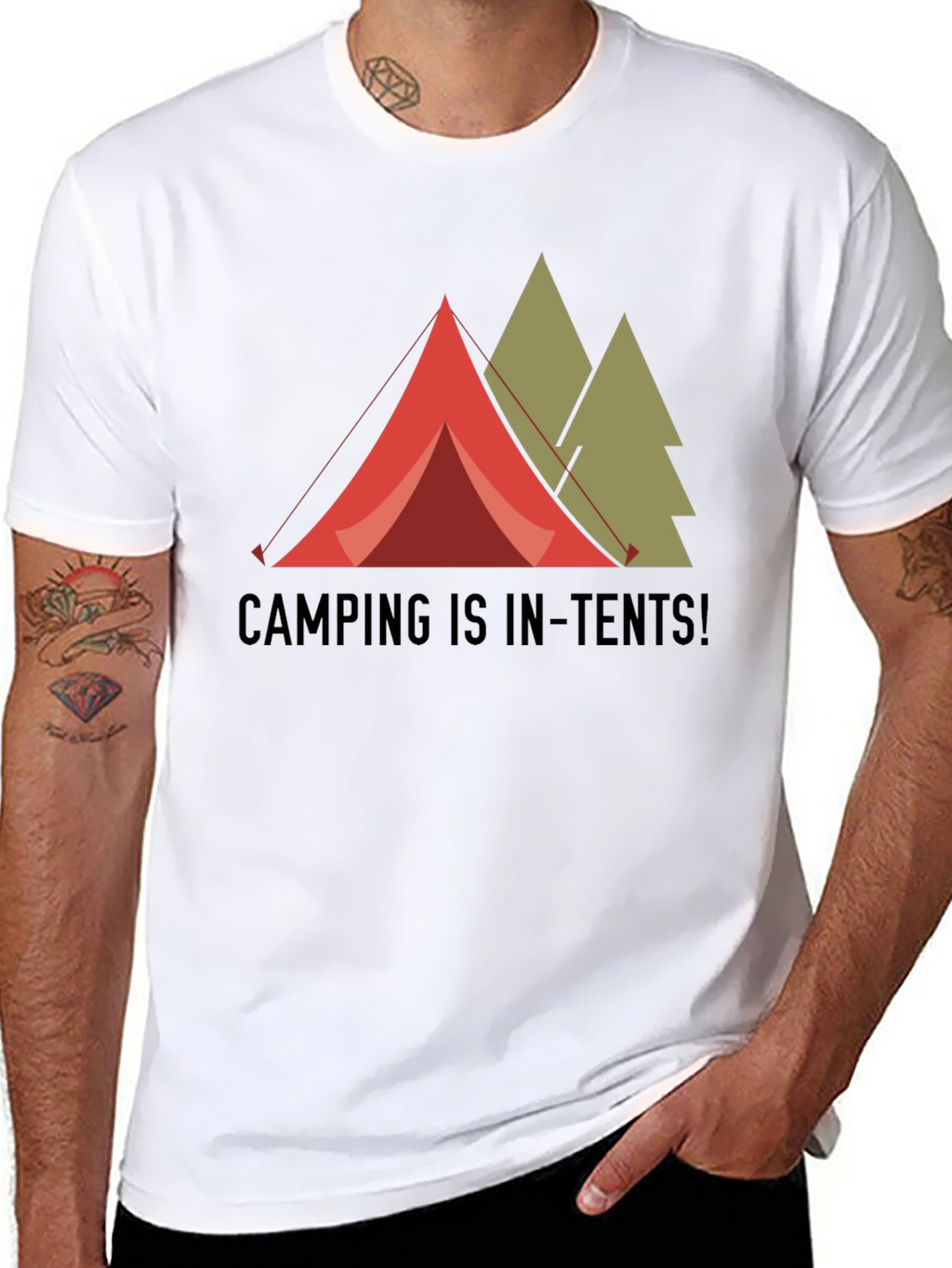 Camping is In-Tents! Graphic T-Shirt