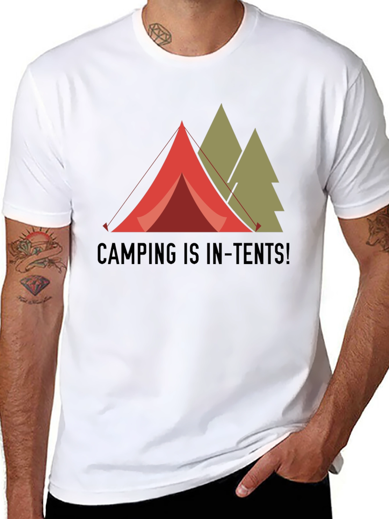 Camping is In-Tents! Graphic T-Shirt