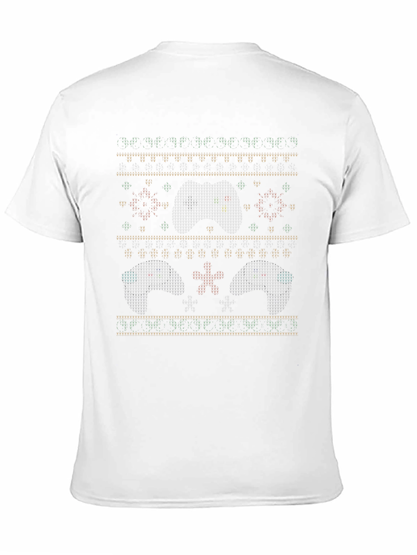 Ugly Christmas Gamer Controller Pattern T-Shirt