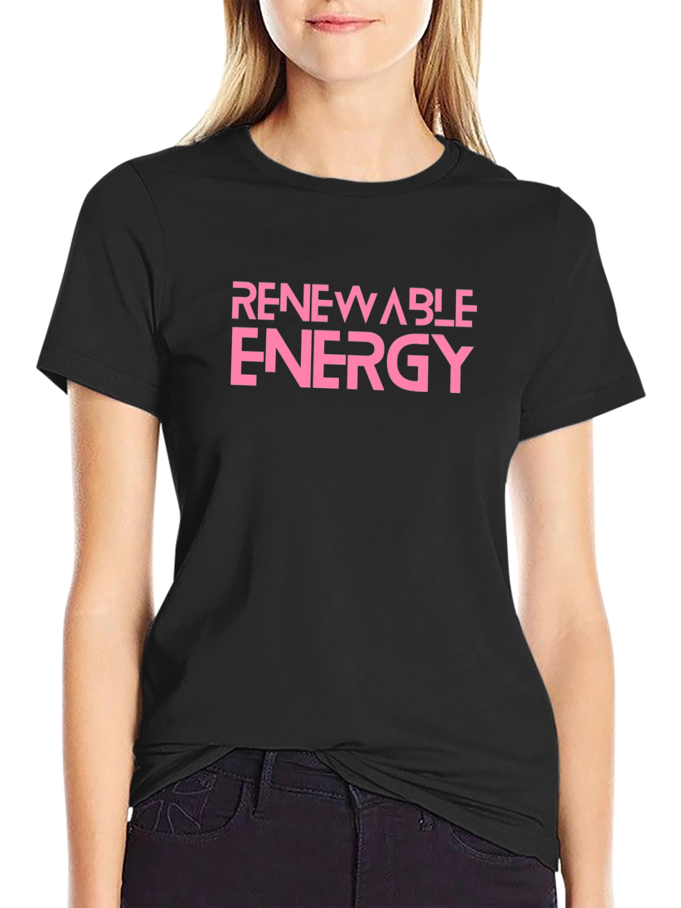 Renewable Energy T-Shirt - Black Cotton Tee